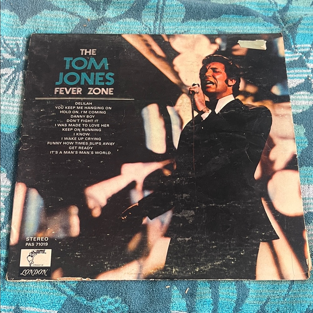 Tom Jones Fever Zone Vinyl Record